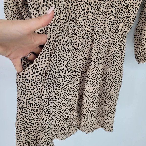 Anthropologie Beachgold animal print Romper Chelsea covet up size small - Picture 7 of 10